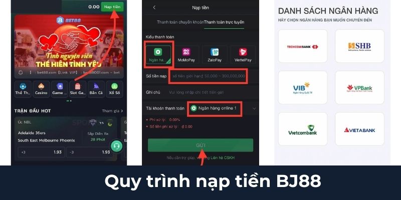 Nạp Tiền BJ88 - 3 Bước Nạp Vốn Chơi Game Cực Dễ Dàng » BJ 88 - VOSULI.SBS